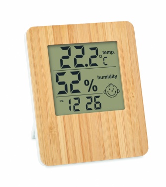 Logotrade corporate gift picture of: Bamboo weather station