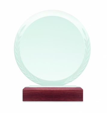 Logo trade promotional items image of: Round award plaque