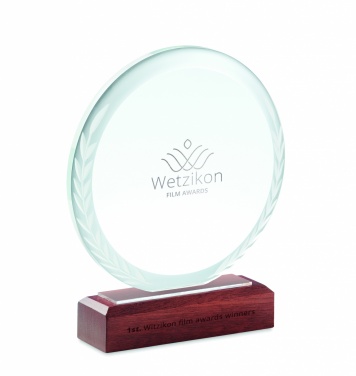 Logo trade promotional merchandise photo of: Round award plaque