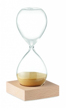 Logo trade business gifts image of: 5 minute sand hourglass