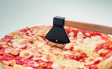 Logo trade promotional items picture of: Pizza cutter bamboo handle