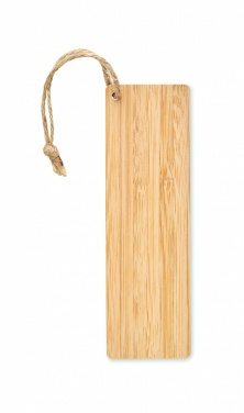 Logo trade business gifts image of: Bamboo bookmark