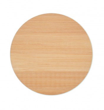 Logo trade promotional gifts picture of: Bamboo round coaster