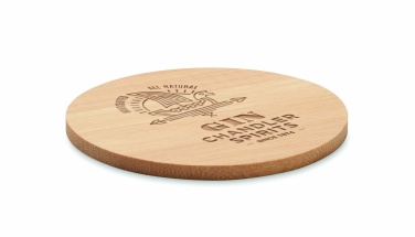 Logotrade promotional item picture of: Bamboo round coaster