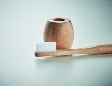 Logotrade corporate gift picture of: Bamboo tooth brush with stand