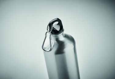 Logo trade promotional products picture of: 1000 ml single-walled aluminum water bottle with a carabiner