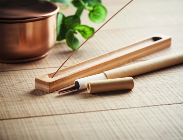 Logo trade advertising products picture of: Incense set in bamboo