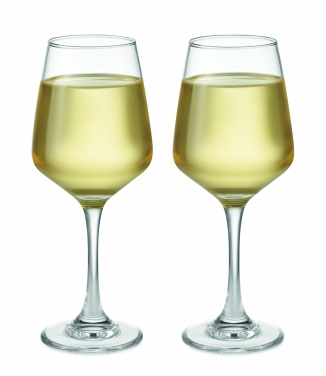 Logotrade promotional item picture of: Set of 2 wine glasses