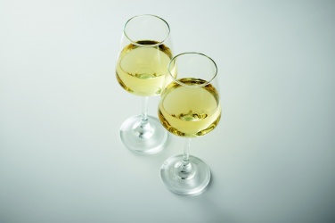 Logo trade promotional gifts image of: Set of 2 wine glasses