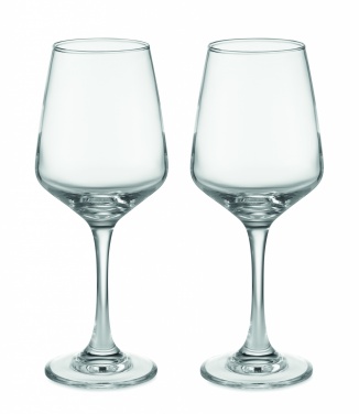 Logo trade corporate gifts image of: Set of 2 wine glasses