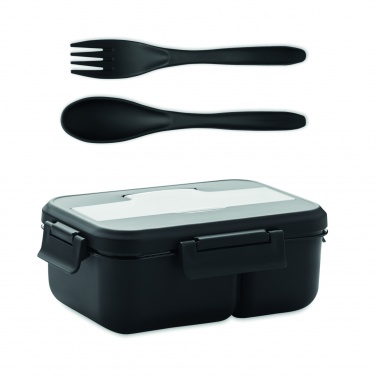 Logo trade corporate gifts image of: Lunch box with cutlery in PP