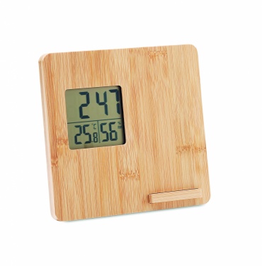 Logo trade promotional products picture of: Bamboo weather station 10W