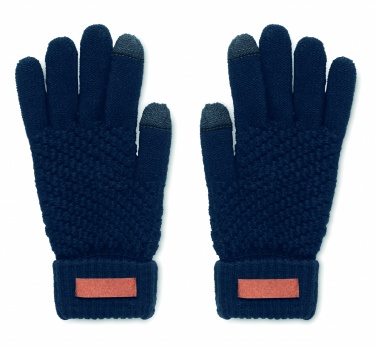 Logo trade promotional giveaways image of: Rpet tactile gloves