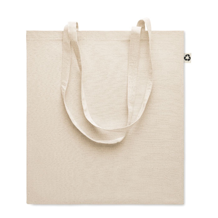 Logo trade promotional merchandise picture of: Recycled cotton shopping bag