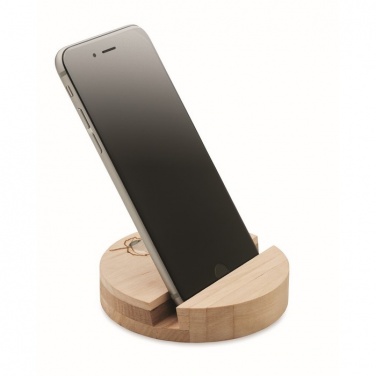 Logo trade promotional merchandise photo of: Birch Wood phone stand