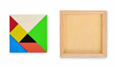 Logotrade corporate gift picture of: Tangram puzzle in wood