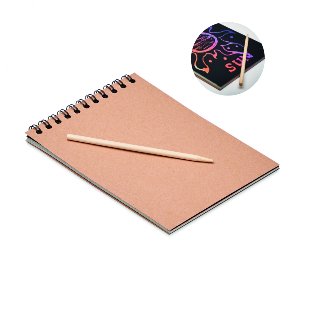 Logotrade promotional giveaways photo of: Scratching paper notebook