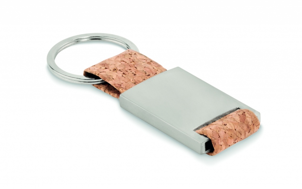 Logo trade promotional item photo of: Key ring with cork webbing