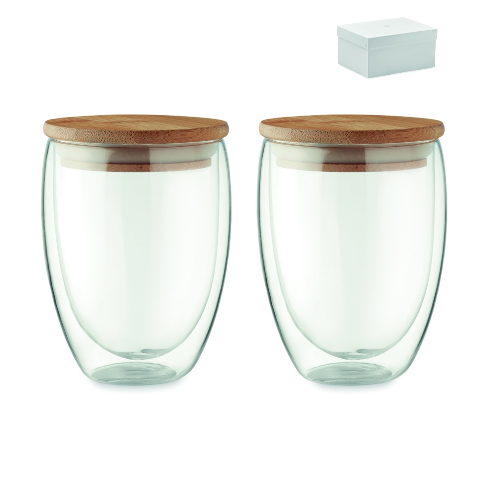 Logotrade promotional merchandise picture of: Set of 2 glasses 350 ml in box