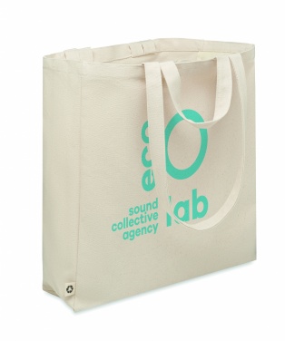 Logo trade promotional products image of: Recycled cotton shopping bag