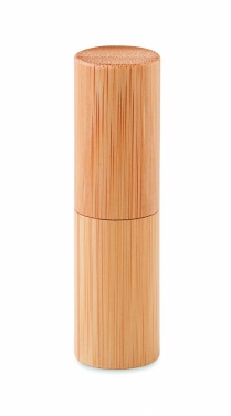 Logotrade promotional giveaway image of: Lip balm in bamboo tube box