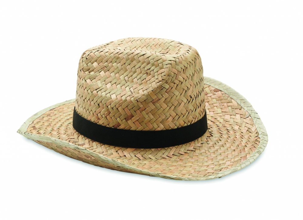 Logo trade business gift photo of: Natural straw cowboy hat