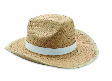 Logo trade promotional products image of: Natural straw cowboy hat