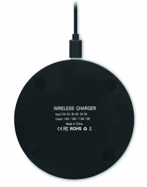 Logotrade corporate gift picture of: Glass wireless 10W charger