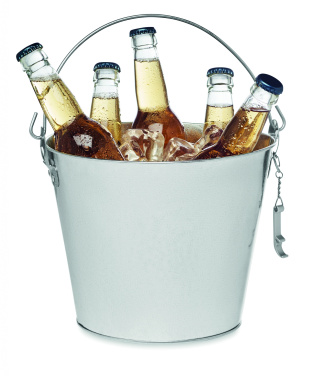 Logo trade promotional merchandise image of: Metal beer bucket 4L