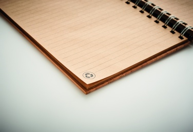 Logo trade promotional gift photo of: A5 ring bound Bamboo notebook