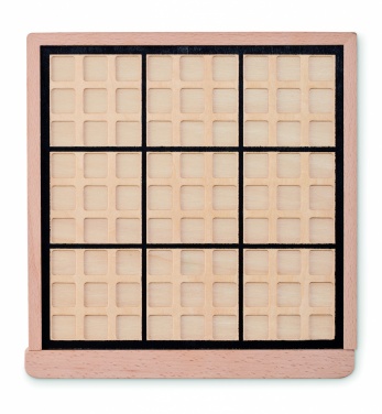 Logo trade promotional products picture of: Wooden sudoku board game