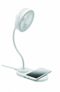 Logotrade promotional item image of: Desktop charger fan with light