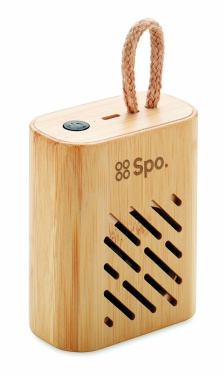 Logotrade promotional products photo of: 3W Bamboo wireless speaker