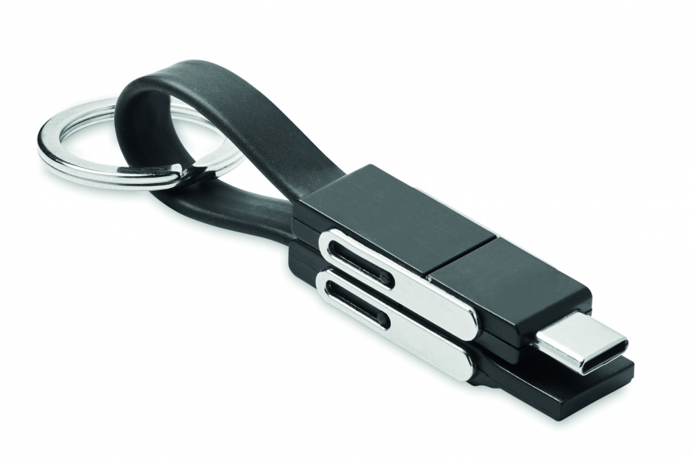 Logo trade promotional giveaways picture of: keying with 4 in 1 cable