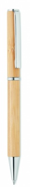 Logo trade promotional product photo of: Bamboo twist type ball pen