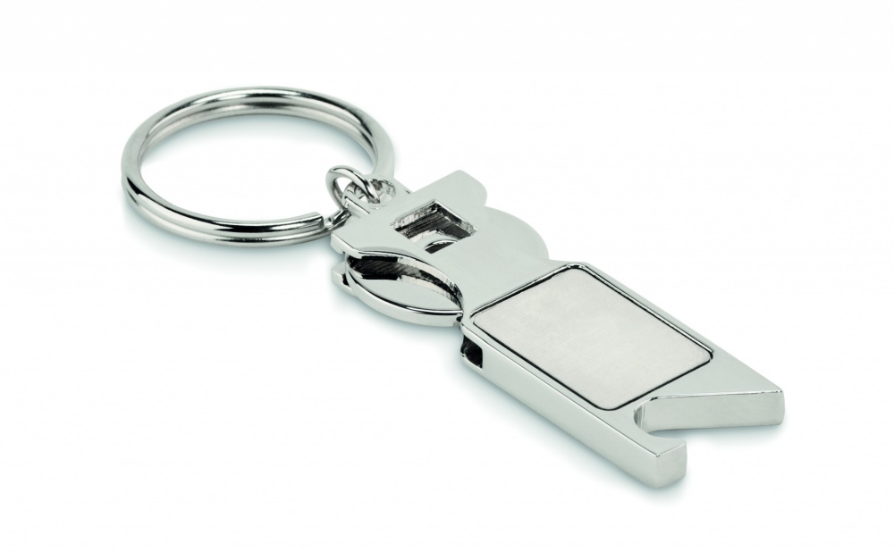 Logotrade promotional products photo of: Euro Token key ring Porvoo