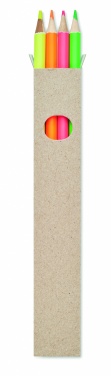 Logo trade promotional products picture of: 4 highlighter pencils in box