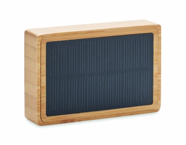 Logotrade promotional giveaway picture of: Solar bamboo wireless speaker