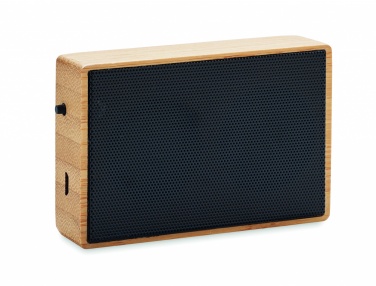 Logotrade promotional product image of: Solar bamboo wireless speaker