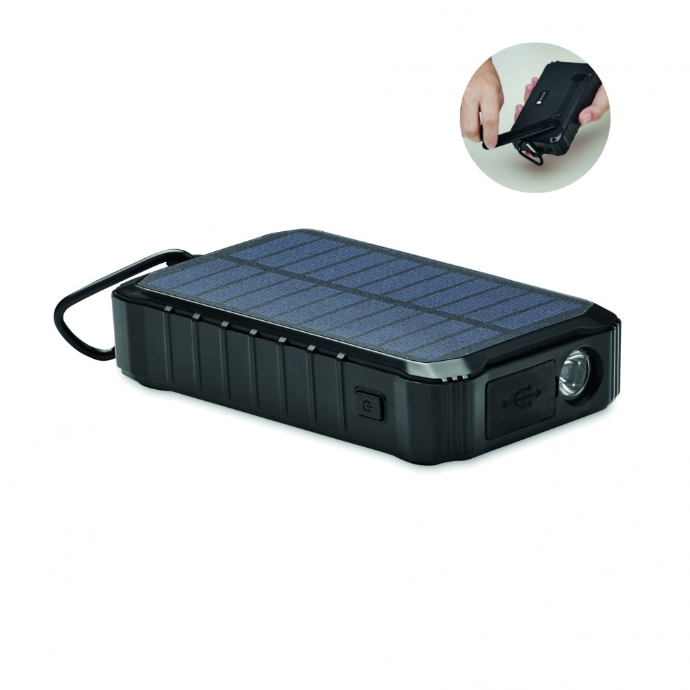 Logotrade promotional giveaway picture of: 8000 mAh solar dynamo charger