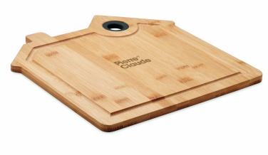 Logo trade corporate gifts image of: Bamboo house cutting board