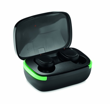 Logo trade promotional giveaways image of: TWS earbuds with charging case