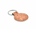 Round cork key ring, Beige