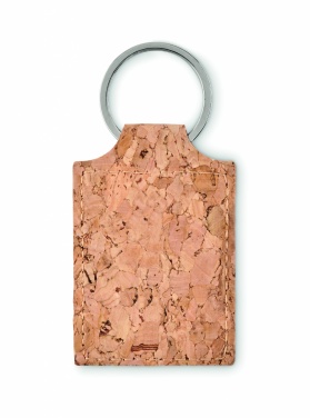 Logotrade promotional item picture of: Rectangular cork key ring Imatra