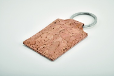 Logotrade advertising products photo of: Rectangular cork key ring Imatra