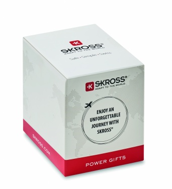 Logo trade promotional giveaway photo of: Skross World to Europe USB 12W