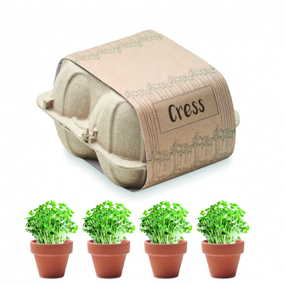 Logotrade promotional merchandise picture of: Egg carton growing kit