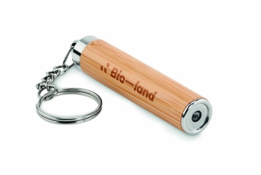 Logotrade corporate gift image of: Mini bamboo torch with keyring