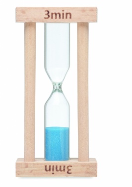 Logo trade promotional giveaways picture of: Wooden sand timer 3 minutes