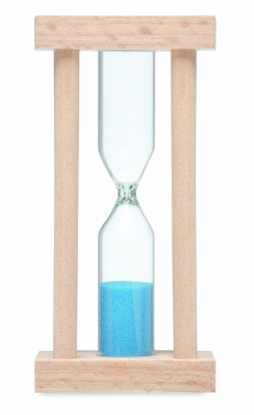 Logo trade promotional giveaways image of: Wooden sand timer 3 minutes